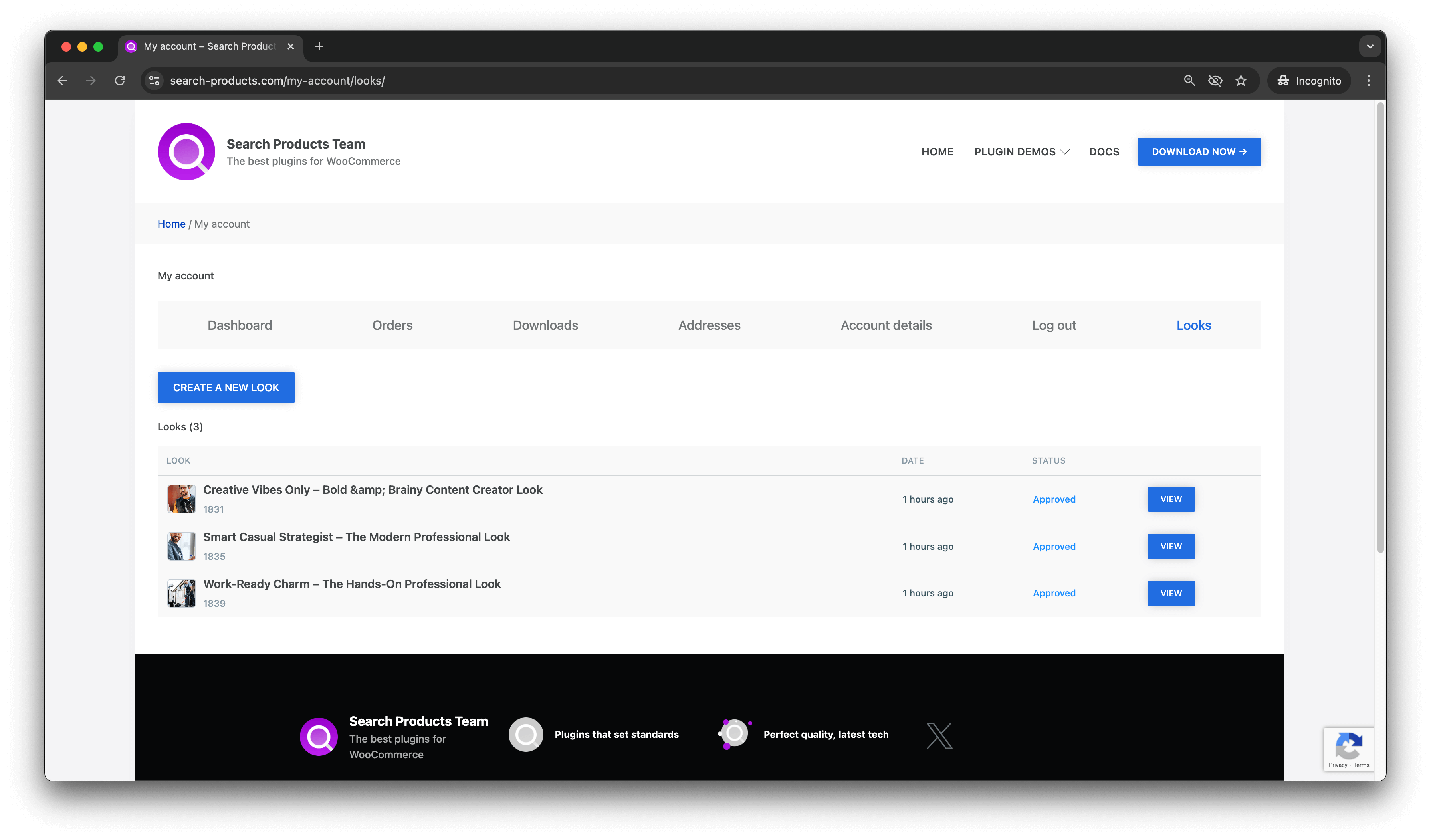 Promoter Dashboard Looks Tab